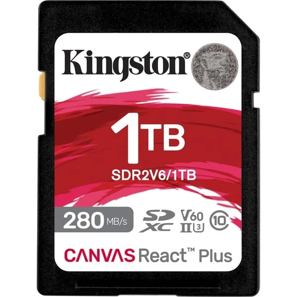 Kingston Canvas React Plus 1 TB SDXC, Speicherkarte (UHS-II U3, Class 10, V60, A1)