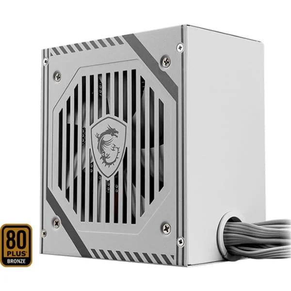 MSI MAG A650BNL WHITE, PC-Netzteil (weiß, 2x PCIe, 650 Watt)
