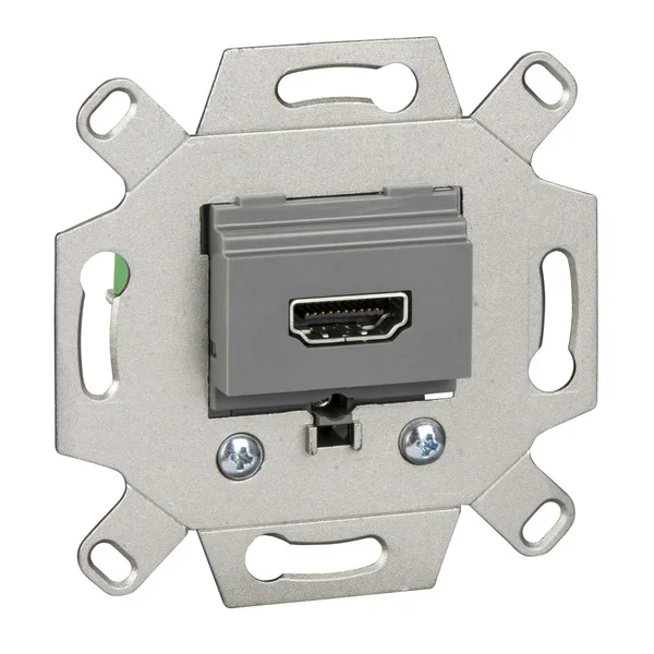 Merten High-Definition-Multimedia-Interface Anschlussdose Einsatz einfach (grau, Retail)