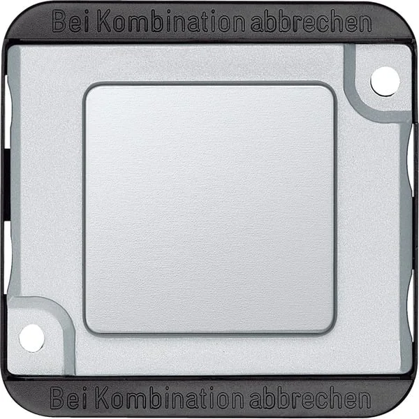Merten Abdeckung für Relais, Rollladenmehrfachsteuerrelais, Summer, Leistungszusätze, KNX-Unterputzgeräte ohne Rahmen (silber, Retail)
