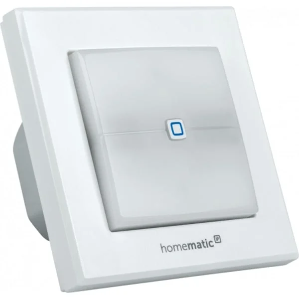 Homematic IP Schaltaktor für Markenschalter (HmIP-BSL), Taster (weiß, mit Signalleuchte)