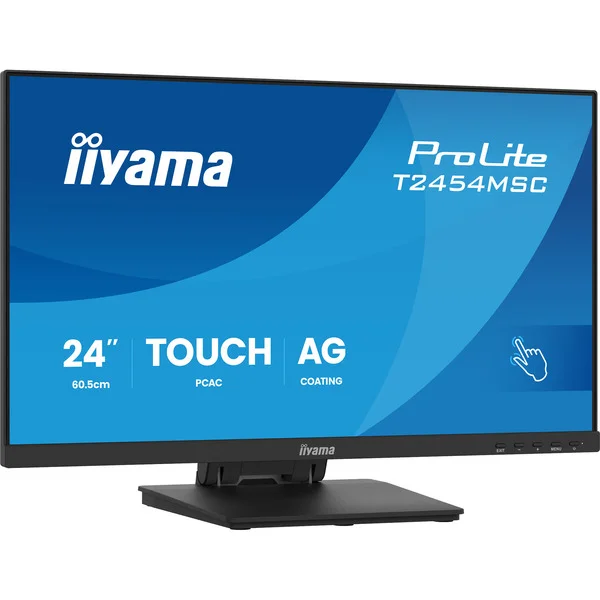 iiyama ProLite T2454MSC-B3AG, LED-Monitor (60.5 cm (23.8 Zoll), schwarz (matt), FullHD, IPS, Touchscreen, USB-Hub)