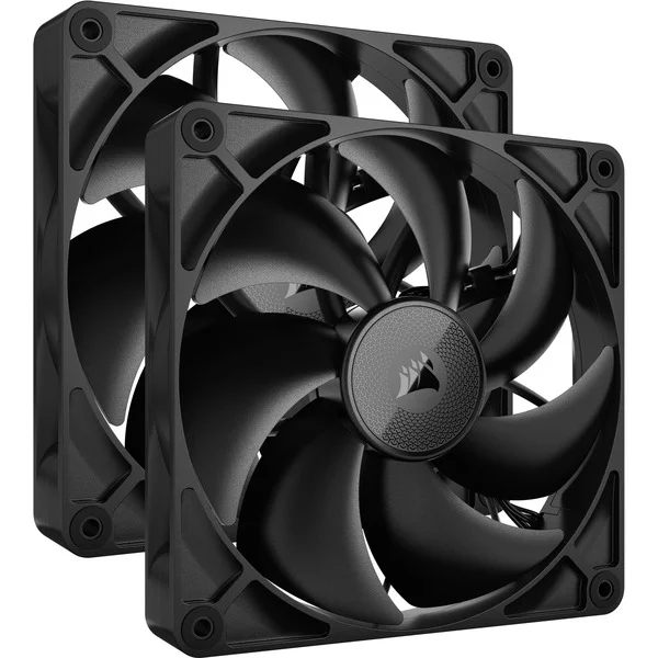 Corsair iCUE LINK RX140 Dual, Gehäuselüfter (schwarz, 2er Pack, 140 mm)