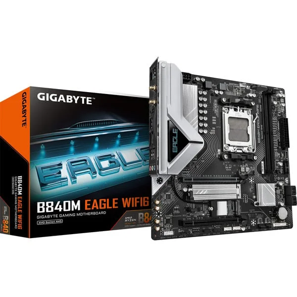 GIGABYTE B840M EAGLE WIFI6, Mainboard (schwarz/grau)