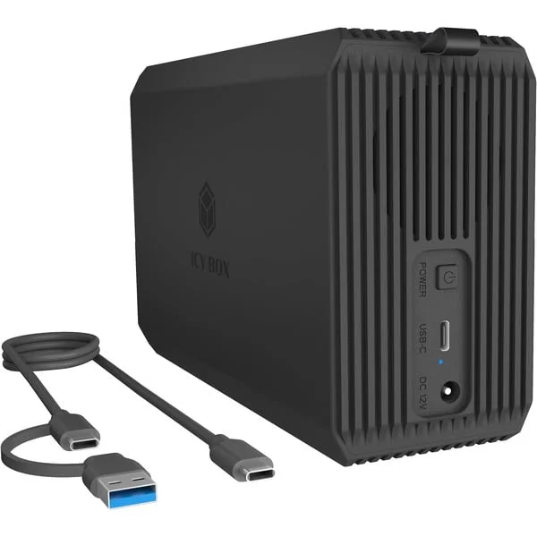 ICY BOX IB-RD3720-CU3, RAID-Gehäuse (schwarz)