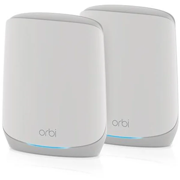 Netgear Orbi WiFi6 Tri-Band Mesh System 2er Set, Mesh Router (weiß)