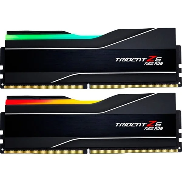 G.Skill DIMM 32 GB DDR5-6000 (2x 16 GB) Dual-Kit, Arbeitsspeicher (schwarz, F5-6000J3636F16GX2-TZ5NR, Trident Z NEO RGB, AMD EXPO)