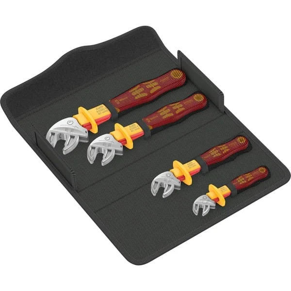 Wera 6004 Joker 4 Set 1 VDE, für SW 7-19, Schraubenschlüssel (rot/gelb, 4-teilig)