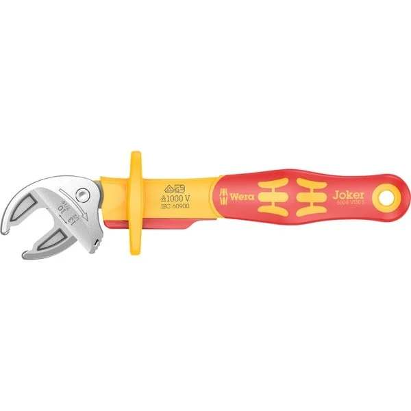 Wera Joker 6004 S VDE, SW 10-13, Schraubenschlüssel (rot/gelb, selbstjustierender Maulschlüssel)