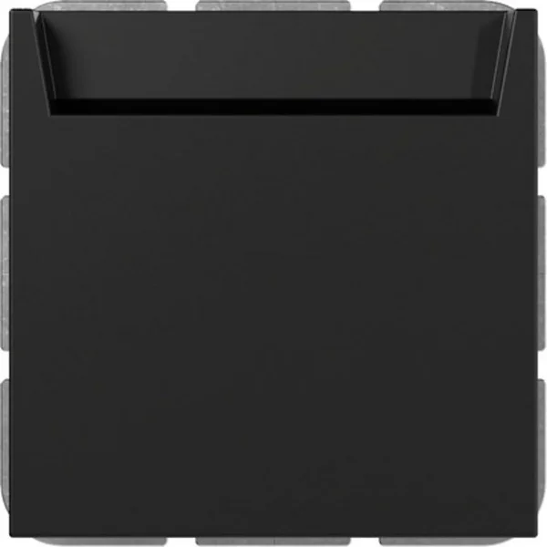 Gira Hotel-Card Schalter mit Neutralleiterklemme, Schließer, 1-polig, Taster (schwarz (matt), Retail)
