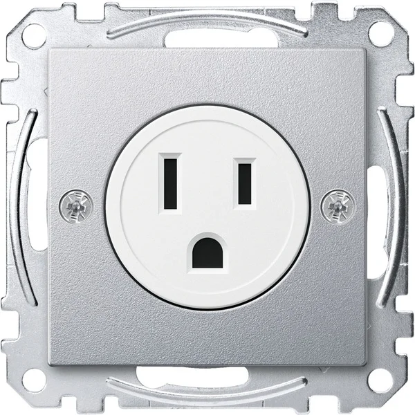 Merten Steckdosen Einsatz USA 15 Ampere (aluminium, Retail)