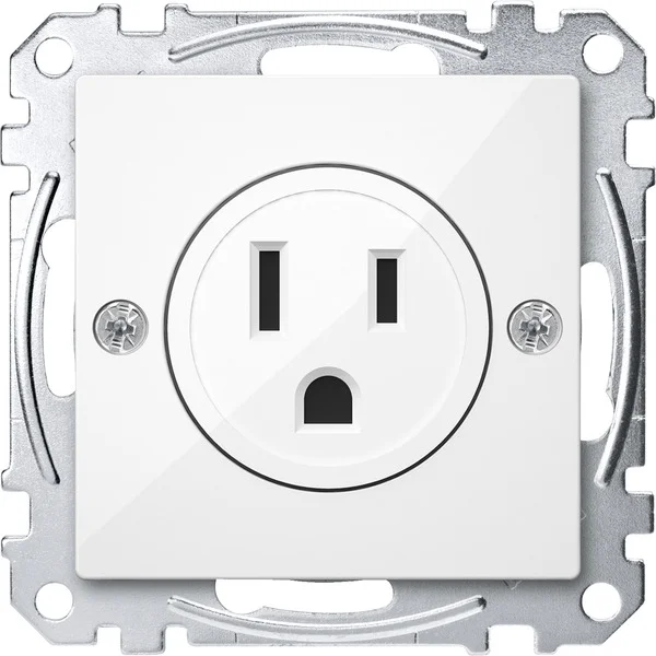 Merten Steckdosen Einsatz polarweiß glänzend USA 15 Ampere (weiß (glänzend), Retail)