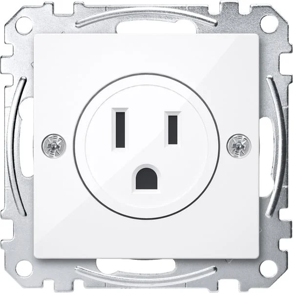 Merten Steckdosen Einsatz aktiv weiß glänzend USA 15 Ampere (weiß (glänzend), Retail)