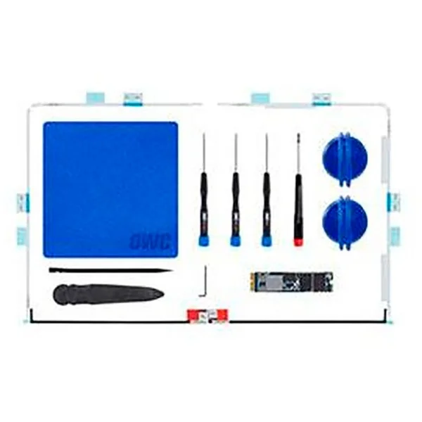 OWC Aura Pro X2 Gen4 2 TB, SSD (PCIe 4.0 x4, NVMe 1.4, Custom Blade, inkl. Upgrade-Kit mit Werkzeug und Kleber)