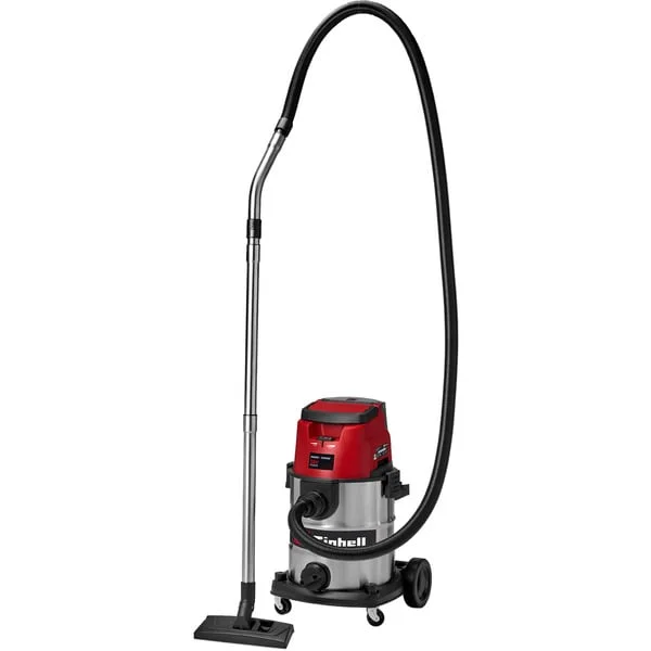 EINHELL TE-VC 36/25 Li S-Solo (2x 18Volt), Nass-/Trockensauger (rot/edelstahl, ohne Akku und Ladegerät)