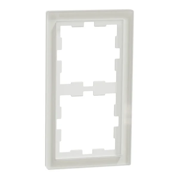 Merten Rahmen 2f.kristallws D-Life Glas MEG4020-6520 (weiß, Retail)