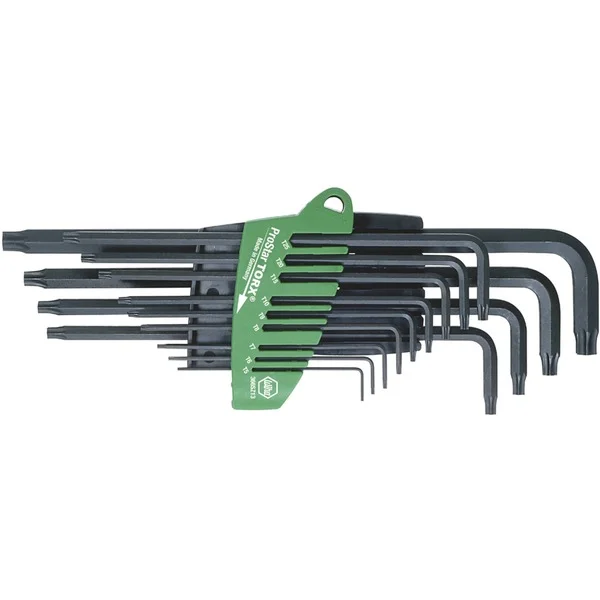 Wiha Stiftschlüssel-Set im ProStar Halter, Sechsrund, Schraubendreher (schwarz, 13-teilig)