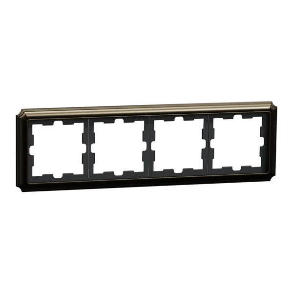 Merten D-Antik Metallrahmen 4-fach (Retail)