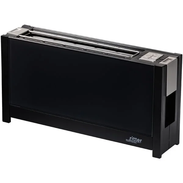 ritter Langschlitz-Toaster volcano 5 (schwarz, 950 Watt, für 2 Scheiben Toast)
