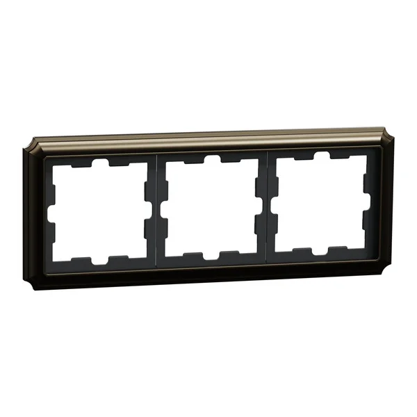 Merten D-Antik Metallrahmen 3-fach Rahmen (Retail)