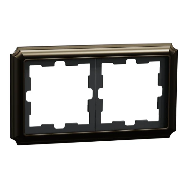 Merten D-Antik Metallrahmen 2-fach Rahmen aus Metall (Retail)