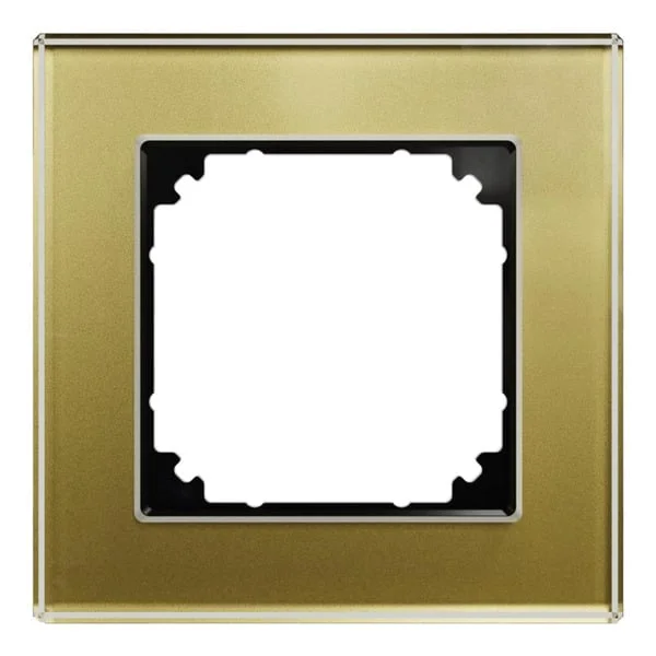 Merten Echtglasrahmen einfach (gold, Retail)