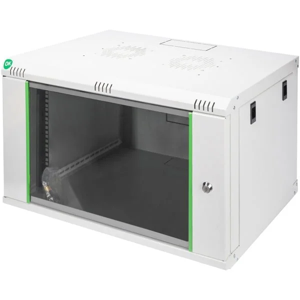 Digitus Wandgehäuse DN-19 07-U-EC, IT-Schrank (hellgrau, 7 Höheneinheiten)