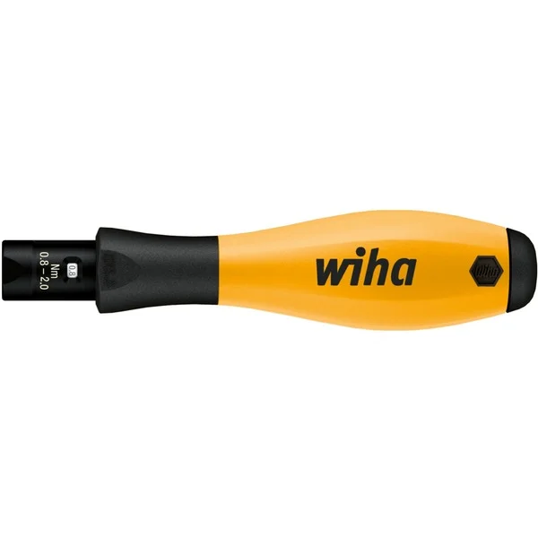 Wiha Drehmoment-Schraubendreher TorqueVario-S ESD (schwarz/gelb, 2-teilig, 0,4 - 1Nm)
