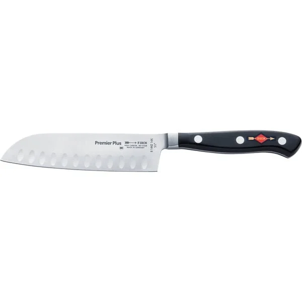 DICK Premier Eurasia Santoku Kullenschliff, 18cm, Messer (schwarz/silber)