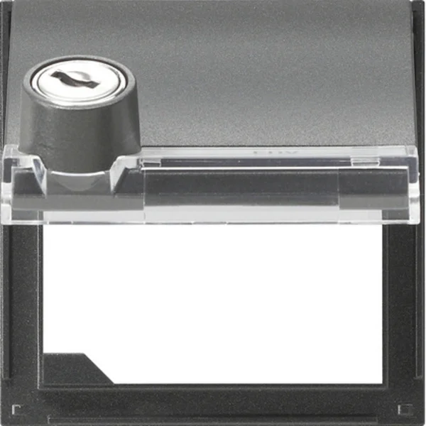 Gira Zentralplatte Klappdeckel, Adapter (anthrazit, Retail)