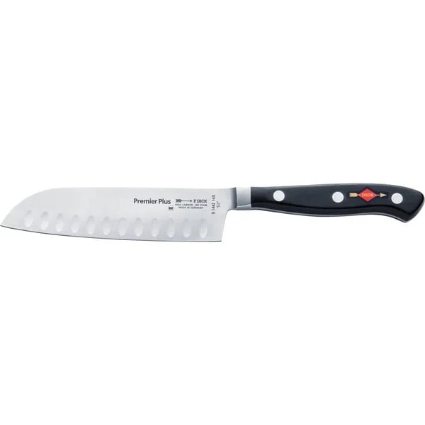 DICK Premier Eurasia Santoku Kullenschliff, 14cm, Messer (schwarz/silber)