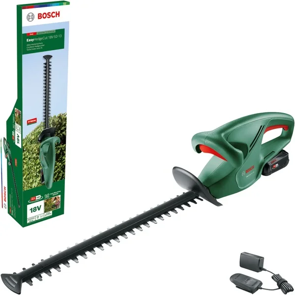 Bosch Heimwerken & Garten Akku-Heckenschere EasyHedgeCut 18V-52-13 Solo, 18Volt (grün/schwarz, ohne Akku und Ladegerät, POWER FOR ALL ALLIANCE)