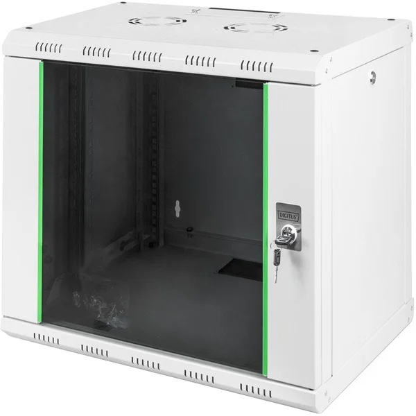 Digitus 483-mm-Wandschrank, 9 HE, IT-Schrank (hellgrau, 9 Höheneinheiten)