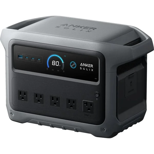 Anker SOLIX C1000 Gen 2 Powerstation, 1024Wh/2000W, Powerbank (grau/schwarz, 2.000 Watt, 2.400 Watt)