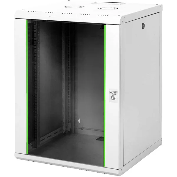 Digitus 483-mm-Wandschrank, 16 HE, IT-Schrank (grau, 16 Höheneinheiten)