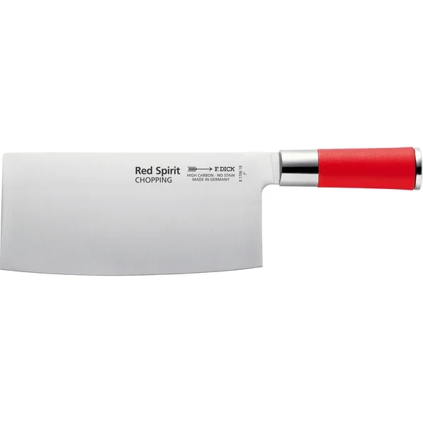 DICK Red Spirit Chinesisches Kochmesser "Chopping", 18cm (rot/silber)