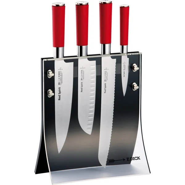 DICK Red Spirit Messerblock 4Knives (rot/schwarz, 4-teilig)
