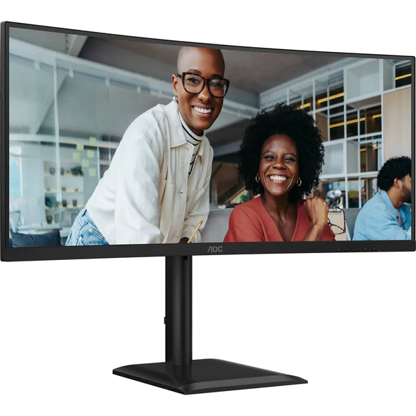 AOC CU34E4CV, LED-Monitor (86.4 cm (34 Zoll), schwarz, WQHD, VA, HDMI, DP, USB-C, KVM, USB-Hub, 120Hz Panel)