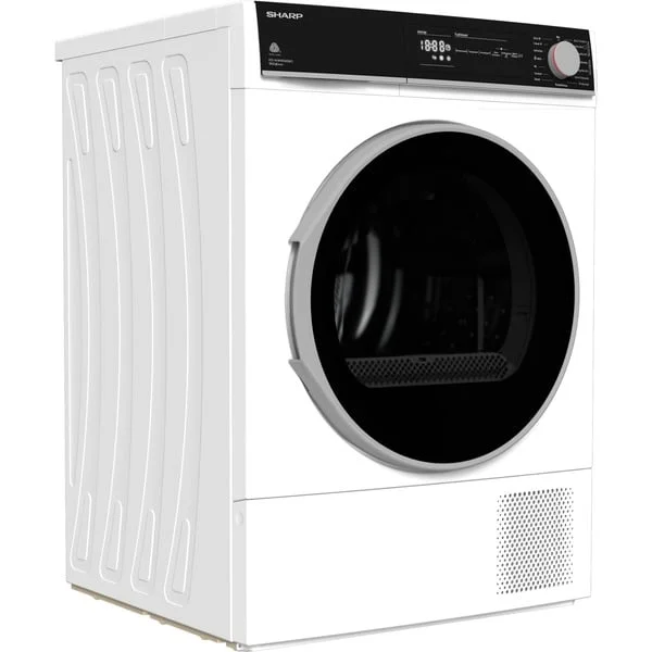 SHARP KD-NHH8S8GW3-DE, Wärmepumpentrockner (weiß)