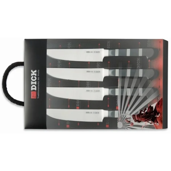 DICK Serie 1905 Steakmesser-Set (schwarz/silber, 4-teilig)