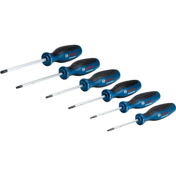 Bosch Professional Schraubendreher-Set TX Professional, 6-teilig (blau/schwarz)