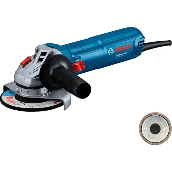 Bosch Professional Winkelschleifer GWS 12-125 Professional (blau, 1.200 Watt, inkl. SDS-Überwurfmutter)