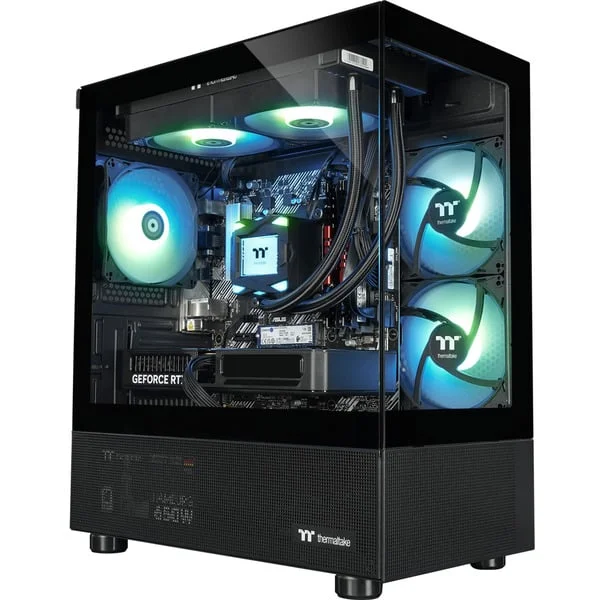Thermaltake FTW A-Line LCS 5060, Gaming-PC (schwarz/transparent, Windows 11 Pro)