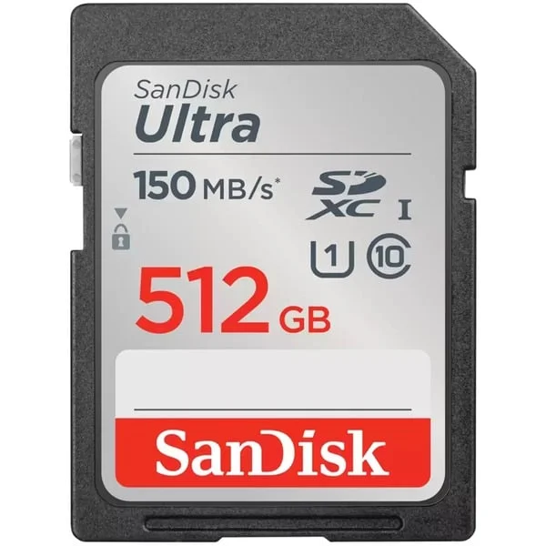 SanDisk Ultra 512 GB SDXC, Speicherkarte (schwarz, UHS-I U1, Class 10)