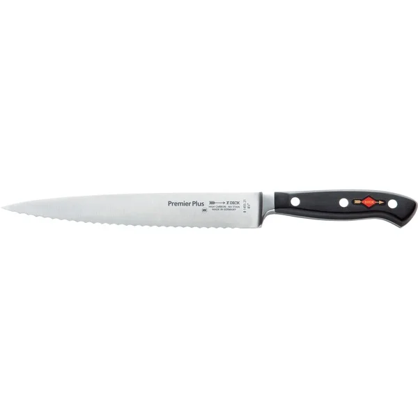 DICK Premier Plus Tranchiermesser Wellenschliff, 21cm (schwarz/silber)