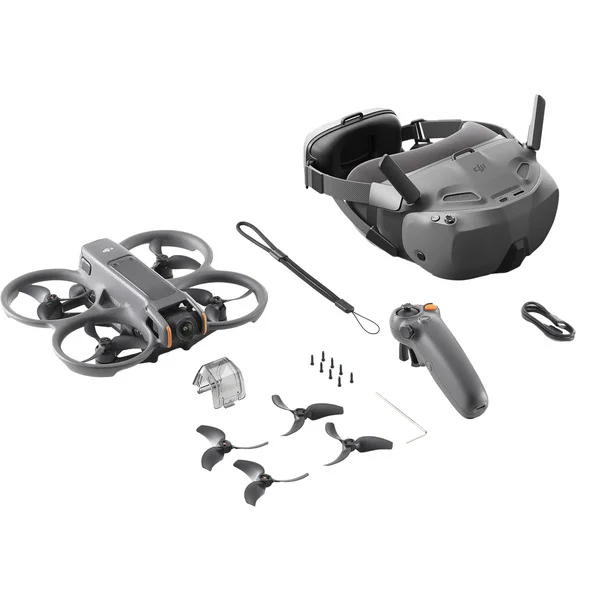 DJI Avata 2 Fly Smart Combo (ein Akku), Drohne (Mechanischer Ein-Achsen-Gimbal, inkl. Goggles N2 und RC Motion 2)