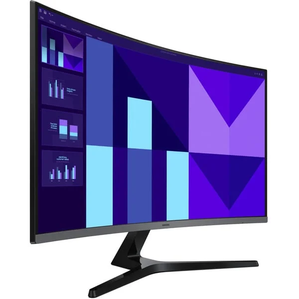 Samsung Essential Monitor S32D396GAU, LED-Monitor (80 cm (32 Zoll), schwarz, FullHD, VA, Curved, VGA, HDMI, Lautsprecher, 100Hz Panel)