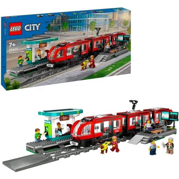 LEGO 60423 City Straßenbahn mit Haltestelle, Konstruktionsspielzeug