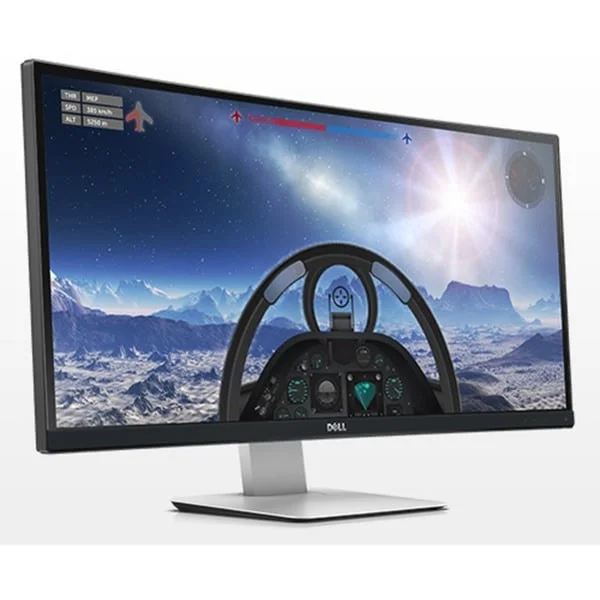 Dell UltraSharp U3415W Generalüberholt, LED-Monitor (86.5 cm (34 Zoll), schwarz/silber, WQHD, IPS, Curved, DP-In/-Out, Mini-DP, HDMI, USB-Hub)