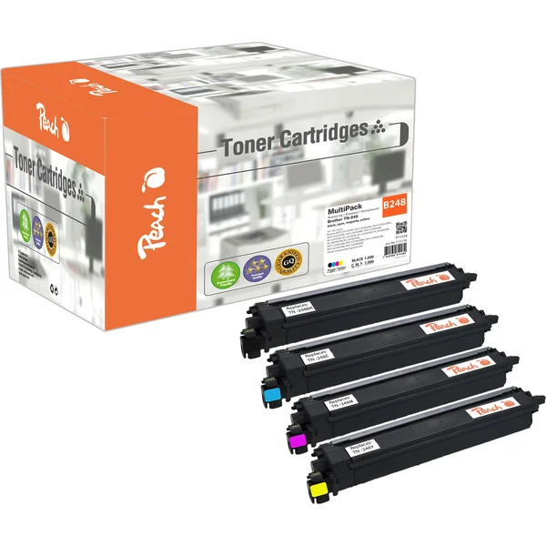 Peach Toner Spar Pack PT1358 (kompatibel zu Brother TN-248)